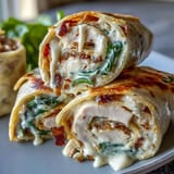 Turkey Cheese Spinach Pinwheels