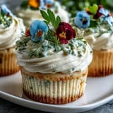 Spring Cupcakes Edible Flowers