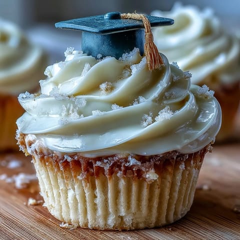 Graduation Cupcakes Black and Gold