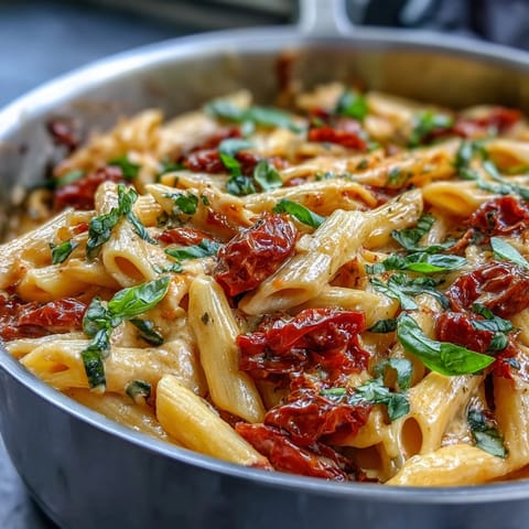 Savory one-pot creamy tomato basil pasta with melted Parmesan, ready in 30 minutes.