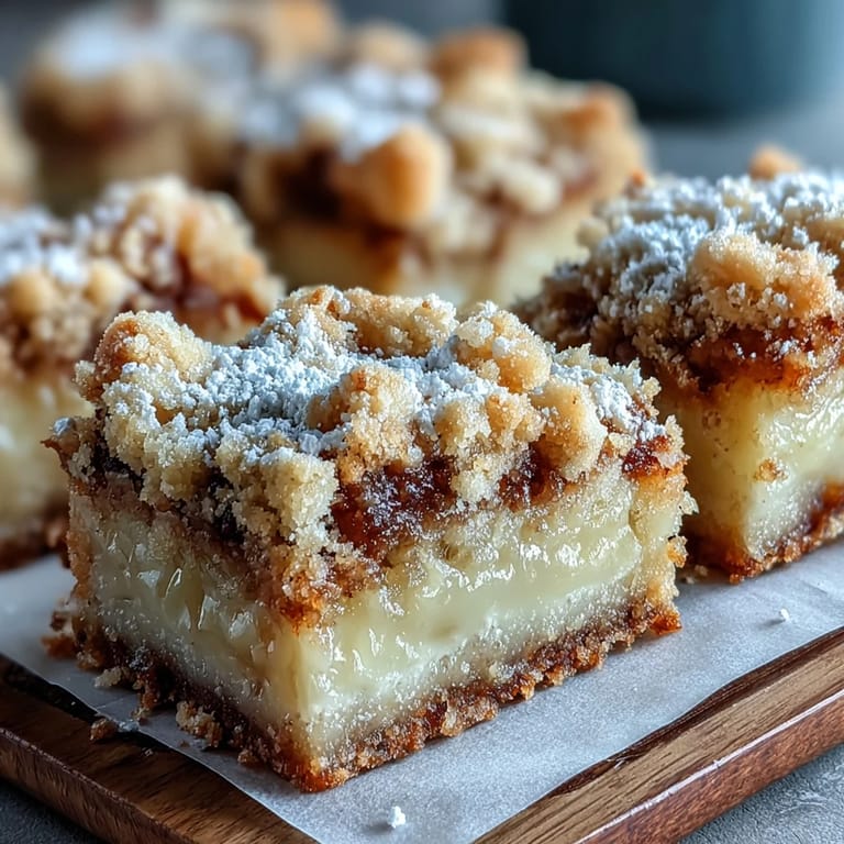 Freshly baked Homemade Lemon Crumb Bars are stacked on a plate, with lemon zest and crumbs scattered, ready for a sweet snack.